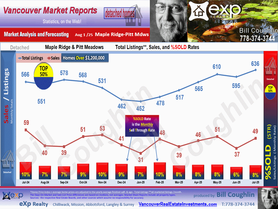 Albion, Silver Valley, South Meadows and all the sub areas of Maple Ridge, Pitt Meadows detailed stats